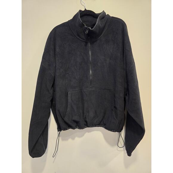 Fabletics Tops - Fabletics Black Polar Fleece Half- Zip Size 3x NWT